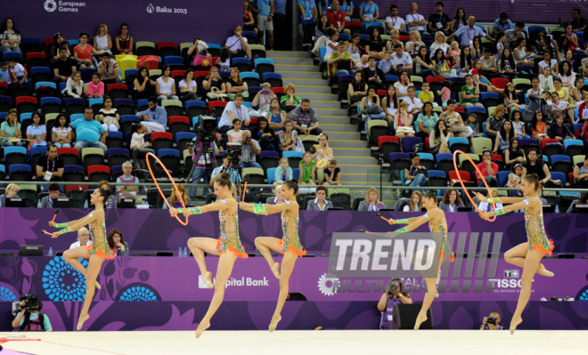 İlk Avropa Oyunları çərçivəsində gimnastika üzrə yarışların növbəti mərhələsi davam edir. Bakı, Azərbaycan, 17 iyun 2015